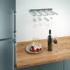 Metaltex Undershelf Wine Glass Holder, Black, 44 x 31 x 5 view 4