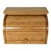 DutchCrafters Amish USA Made Solid Wood Countertop Bread Box, Bread Holder for Kitchen Counter, Large Bread Box for Kitchen Countertop (Oak - Chestnut) view 1
