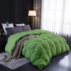 100% Cotton All Season Down Alternative Pintuck Comforter King Size (102" x 90") 3 Piece Green Sage Pinch Pleated Comforter Corner Tabs view 2