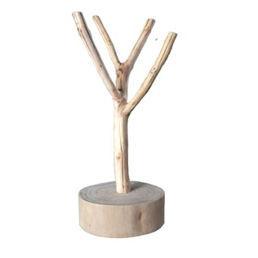 Wood Tea Cup Jewelry Holder Stand Storage Rack Home