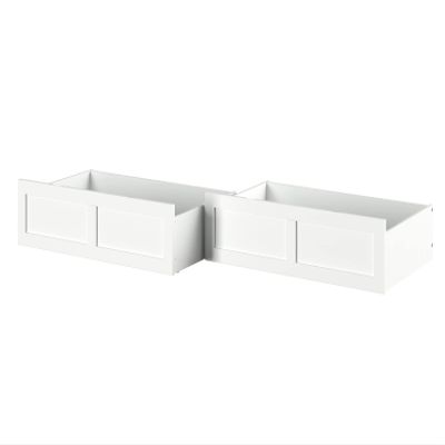 AFI, Set of 2 Extra Long Drawers Queen/King/Twin XL, White
