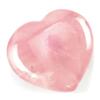 KALIFANO Rose Quartz Heart - Worry Stone with Healing & Calming Effects - AAA Grade High Energy Cuarzo Rosa Carving with Information Card - Reiki Crystal Used for Friendship and Love (Family Owned) view 1