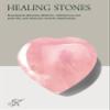 KALIFANO Rose Quartz Heart - Worry Stone with Healing & Calming Effects - AAA Grade High Energy Cuarzo Rosa Carving with Information Card - Reiki Crystal Used for Friendship and Love (Family Owned) view 2