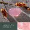 KALIFANO Rose Quartz Heart - Worry Stone with Healing & Calming Effects - AAA Grade High Energy Cuarzo Rosa Carving with Information Card - Reiki Crystal Used for Friendship and Love (Family Owned) view 3