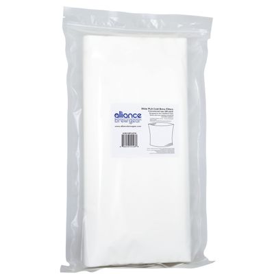 Alliance Brew Gear Cold Brew Wide PLA Filter - 40 Pack,Natural White,Wide Commercial Size,ACB21WPLAF40