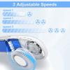 A&F Portable Bladeless Hanging Neck Fan Hands Free Sports Fans, USB Rechargeable Personal Wearable Brushless Motor Leafless Fan with 3 Wind Speeds Mini Necklace Fan for Office Outdoor Travel (Green) view 3
