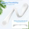 A&F Portable Bladeless Hanging Neck Fan Hands Free Sports Fans, USB Rechargeable Personal Wearable Brushless Motor Leafless Fan with 3 Wind Speeds Mini Necklace Fan for Office Outdoor Travel (Green) view 4