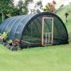 KOOEIN Shade Netting Black,Shade Sail,Shade Cloth,Anti-Aging Shade Curtain,95% Anti-uv,Patio Windshield Fence,Deck,Garden,Pool,18-pin,3.5x5m/11.5x16.4ft view 3