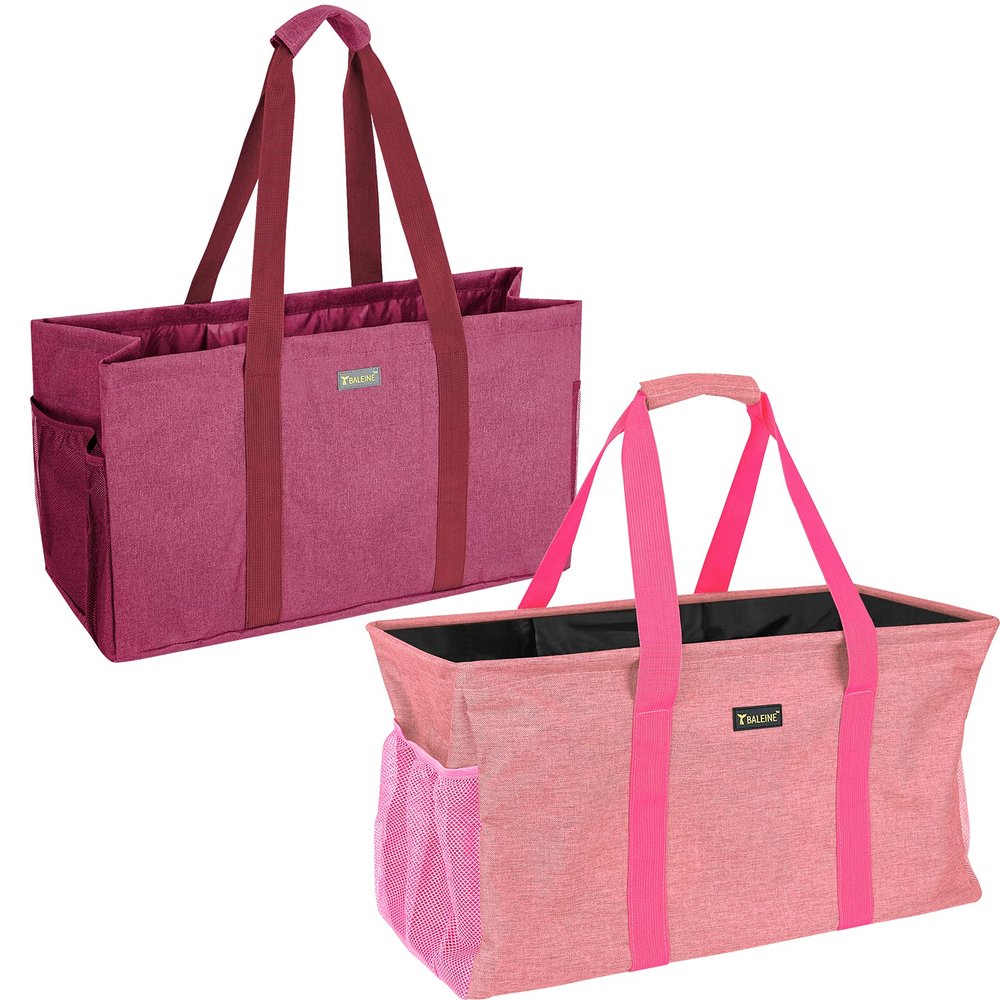 BALEINE Large Utility Tote Bag+Utility Tote Bag with Metal Frame