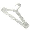 10PCS Metal Hangers Clothes Rack Aluminium Alloy Anti-Slip Traceless Drying Rack Wardrobe Hanger Clothing Coat Organizer Rack (Frosted Silver) view 1