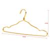 10PCS Metal Hangers Clothes Rack Aluminium Alloy Anti-Slip Traceless Drying Rack Wardrobe Hanger Clothing Coat Organizer Rack (Gold) view 3