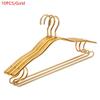 10PCS Thicken Aluminium Alloy Drying Rack Anti-Slip Clothes Rack Adult Child Coat Wardrobe Space Saver Storage Hangers (Gold) view 2
