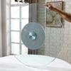 LKP Rotating Turntable Dining Table Lazy Susan Tempered Glass Serving Plate Round Tabletop Rotating Service Tray 50cm/ 20 Inch Easy To Share All Food view 2