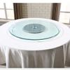 LKP Rotating Turntable Dining Table Lazy Susan Tempered Glass Serving Plate Round Tabletop Rotating Service Tray 50cm/ 20 Inch Easy To Share All Food view 3