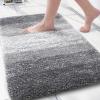 Arotive Microfiber Bathroom Rugs, Shaggy Soft and Absorbent Bath Rug, Non-Slip, Thick Plush Machine Washable Dry Bath Mats for Bathroom, Tub and Shower, 30x20, Grey, Rectangular view 1
