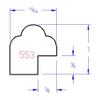 ArtToFrames 8x10 Inch 553 Oval Frame Silver Spray Comes with Premium Clear Glass, Oval Frame Back and Wall Hanging Hardware (553A0810SS) view 3