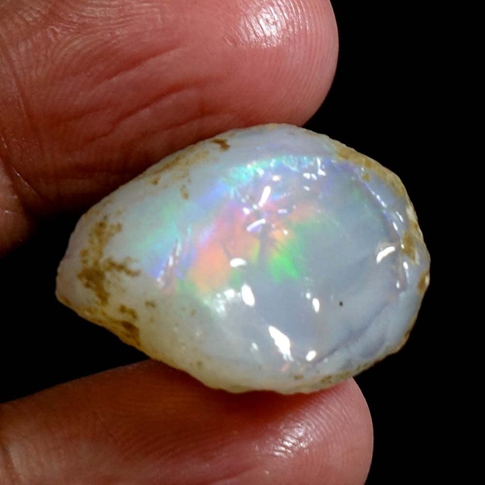 Dazzlegems 32.85 Cts AAA 100% Natural Rainbow Welo Fire Ethiopian Opal Rough Loose Gemstones-BC06-25