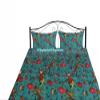 Sophia-Art Twin/King Bed Bohemian Bird Queen Bedspread Handcrafted Handmade Quilt Kantha Bird Print Cover Unique Blanket Bedding Quilt (Turquoise, California King 108"x108" with Sham Cover) view 1