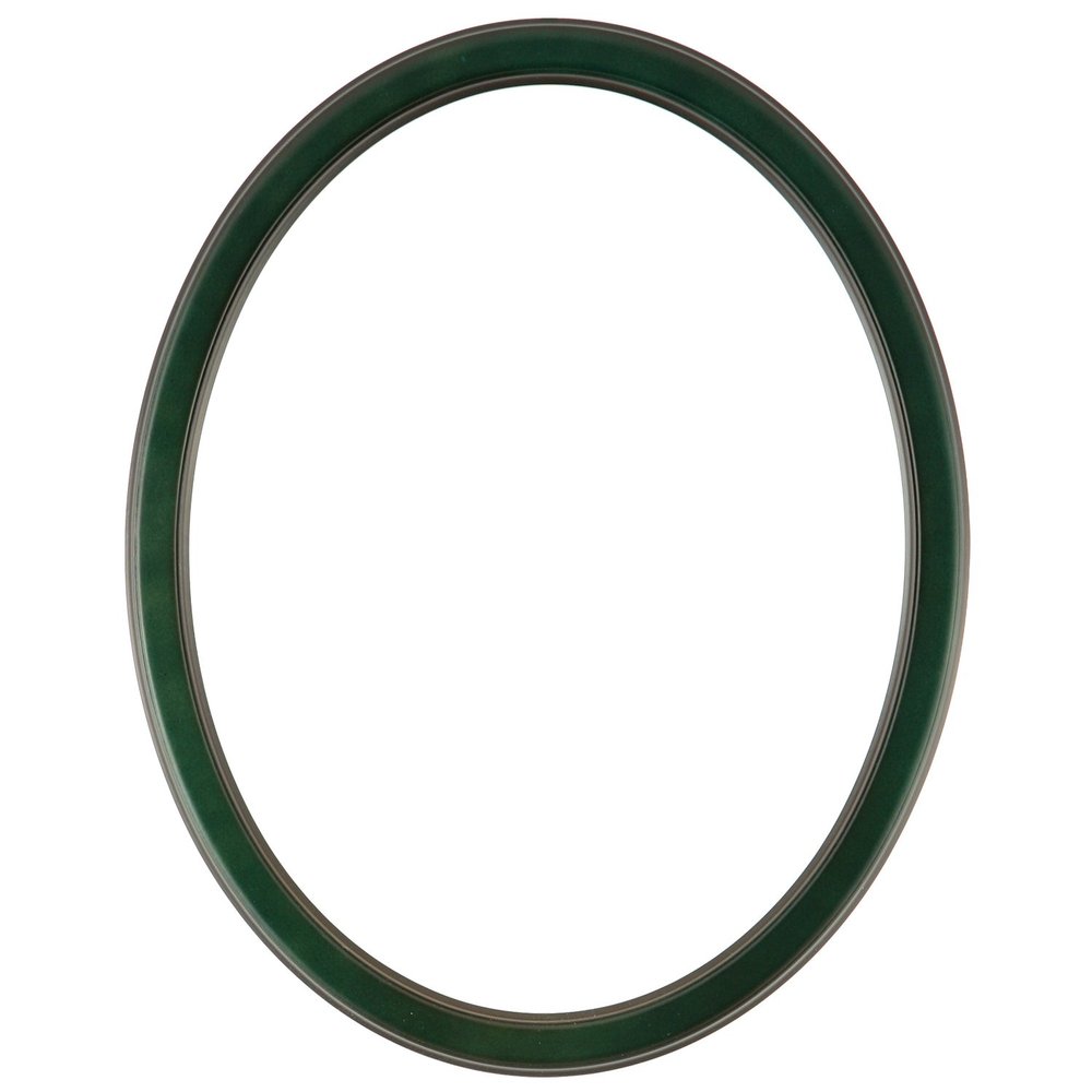 ArtToFrames 9x12 Inch Oval Frame Hunter Green Comes with Flat Glass, Frame Back and Wall Hanging Hardware