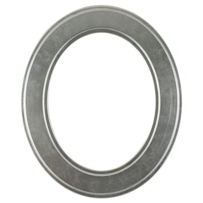 ArtToFrames 7x9 Inch 830 Oval Frame Silver Leaf with Black Antique Comes with Oval Flat Glass, Oval Frame Back and Wall Hanging Hardware (830A0709SL)