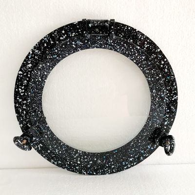 12" Maritime Black Patina Porthole Round Window Glass Nautical Boat Ship Porthole Decor