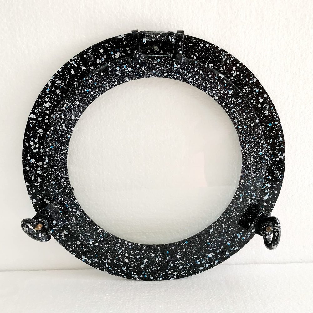 12" Maritime Black Patina Porthole Round Window Glass Nautical Boat Ship Porthole Decor