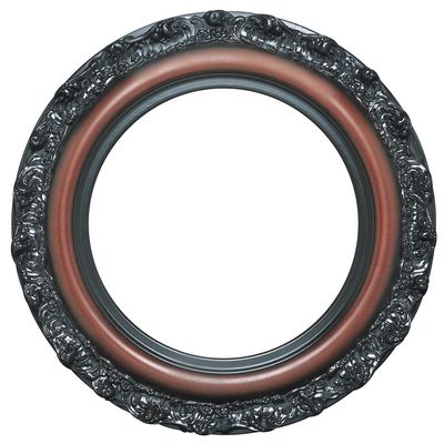 ArtToFrames 8 x 8 Inch 454 Circle Frame Rosewood Picture Frame Comes with Circle Flat Glass, Circle Frame Back and Wall Hanging Hardware (454C0808RO)
