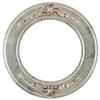 ArtToFrames 14 x 14 Inch 831 Circle Frame Silver Leaf with Brown Antique Picture Frame Comes with Circle Flat Glass, Circle Frame Back and Wall Hanging Hardware (831C1414SN) view 1