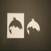 12" Salmon Fish Jumping Reusable (SRAL) Mylar Stencil - Art Supplies view 1
