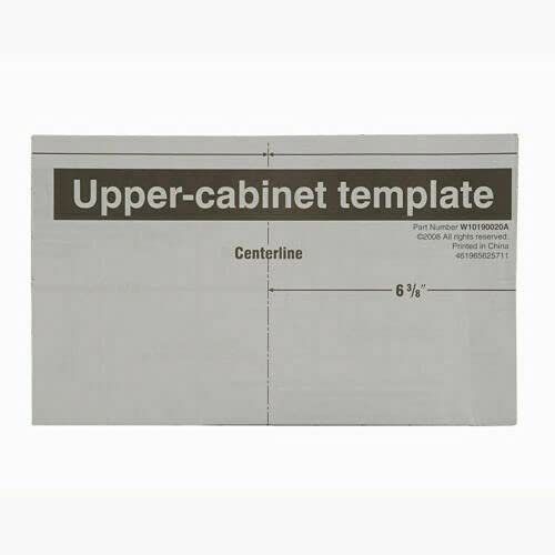 Compatible with Whirlpool W10190018 Template for Microwave