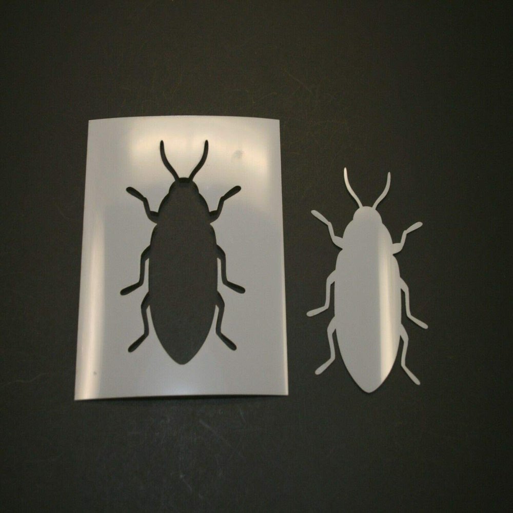 12" Beetle Reusable (SRAL) Mylar Stencil - Art Supplies