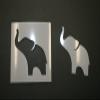 12" Baby Elephant Reusable (SRAL) Mylar Stencil - Art Supplies view 1