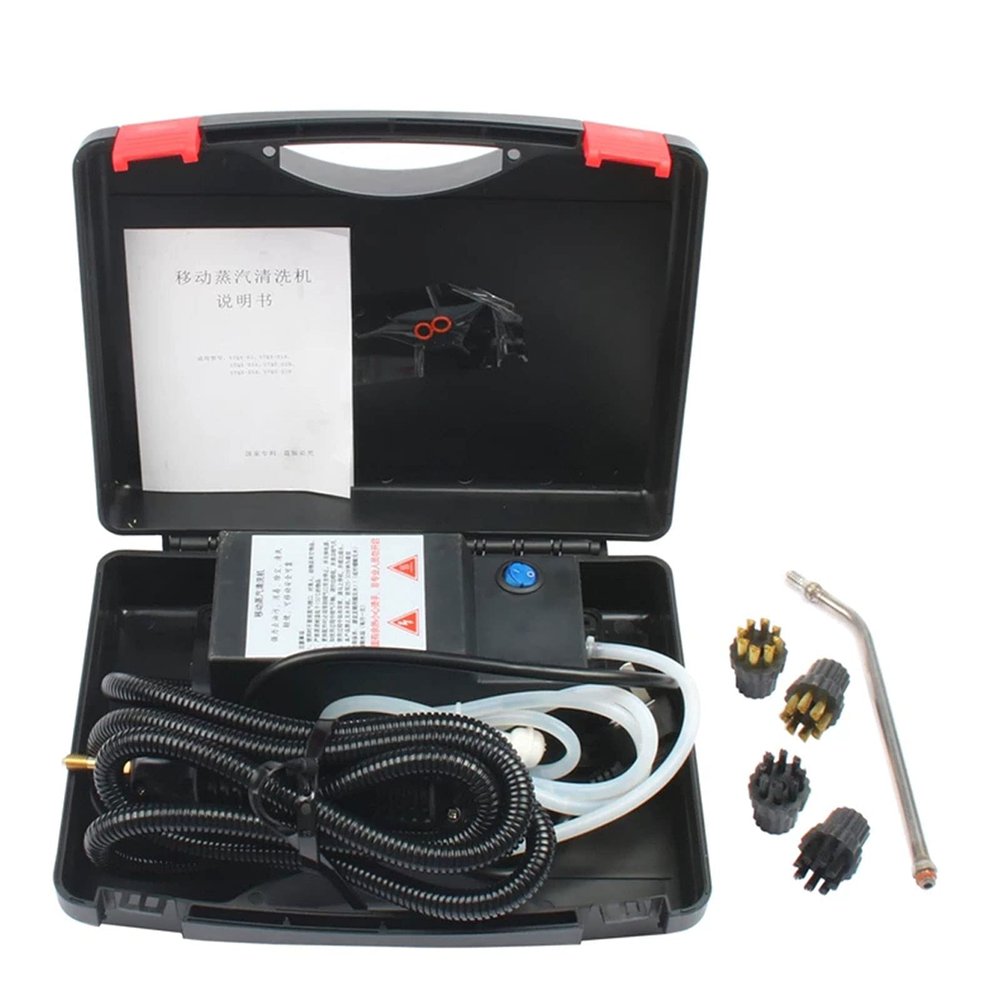 Portable Steam Cleaner, Hand-held 3Bar Pressurized Steam Cleaner 360  High Pressure Steam Cleaning System for Car, Kitchen, 1700W