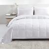 APSMILE Lightweight Down Feather Fibers Blanket, Summer Cooling Down Feather Fibers Comforter King Size, Ultra-Soft Breathable Thin Bed Quilt Duvet with Satin Trim(King, Cream White) view 2