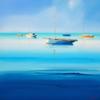 ArtExpert Blue Couta by Craig Trewin Penny - 16x16 Art Print Poster view 1