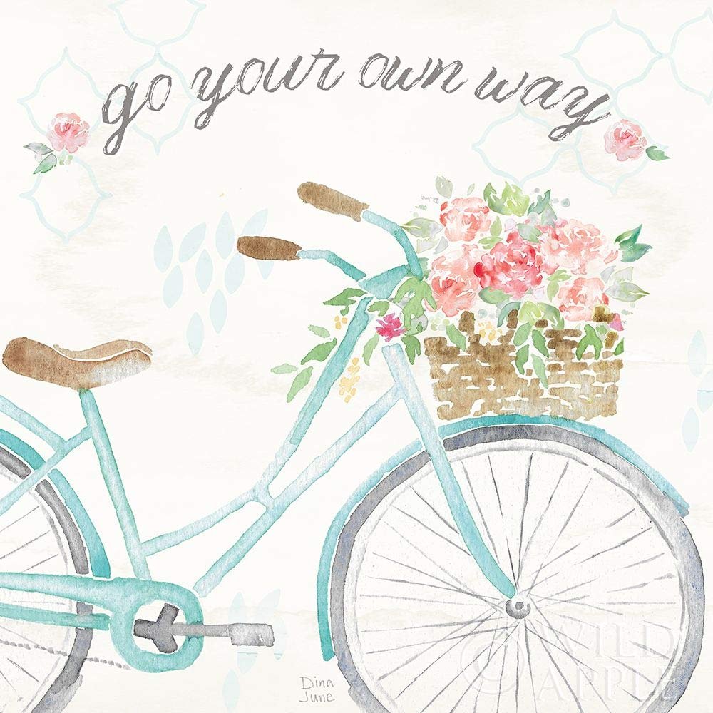 ArtExpert Boho Ride Ii No Eiffel Tower by Dina June - 16x16 Art Print Poster