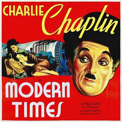 ArtExpert Charlie Chaplin - Modern Times, 1936 by Hollywood Photo Archive - 16x16 Art Print Poster