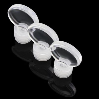 AcrylicGiftware Round Clear Acrylic Wine Bottle Stopper (6-Pack), 1.5x2.25, AGW1515