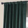 HPD Half Price Drapes Signature Plush Velvet Blackout Curtains for Bedroom (1 Panel), 50W X 96L Hotel Black Out Curtains for Living Room, Thermal Insulated Blackout Curtains for Windows, Spirit Green view 3