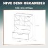 TULGIGS Stationary, Cosmetic Storage Desk Organizer for Home Office (Cobalt Green) view 2