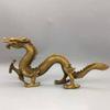 Brass Fengshui Zodiac Myth Dragon Beast Statue (6" H x 13" L x 5" W inch) view 2