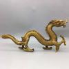 Brass Fengshui Zodiac Myth Dragon Beast Statue (6" H x 13" L x 5" W inch) view 3