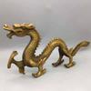Brass Fengshui Zodiac Myth Dragon Beast Statue (6" H x 13" L x 5" W inch) view 4