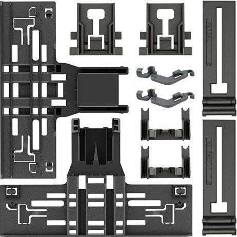 Dishwasher Top Rack Adjuster Kit Replacement For Whirlpool KDTE334DSS0 WDT780SAEM2 WDT780SAEM1 WDT780SAEM0 WDT750SAHB0 WDT750SAHM0 WDT750SAHV0 WDT750SAHW0 WDT750SAHZ0 WDF760SADT2 WDF760SADT3 Dishwashe