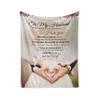 Launchigo Personalized to My Husband Blanket, Gift from Wife-Never Forget That I Love You Throw Sherpa Blanket for Birthday & Wedding Anniversary(to My Husband- Love You Forever 02, 60" X 80") view 1