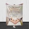 Launchigo Personalized to My Husband Blanket, Gift from Wife-Never Forget That I Love You Throw Sherpa Blanket for Birthday & Wedding Anniversary(to My Husband- Love You Forever 02, 60" X 80") view 2