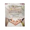 Launchigo Personalized to My Husband Blanket, Gift from Wife-Never Forget That I Love You Throw Sherpa Blanket for Birthday & Wedding Anniversary(to My Husband- Love You Forever 02, 60" X 80") view 3