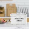 AuldHome Design Dishwasher Pod Holder, Tablet Container; White ...