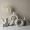 Ceramic Joe Creative Handmade Vase Living Room Indoor Flower Arrangement Art Tabletop Decoration (E-9in) view 3