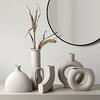 Ceramic Joe Creative Handmade Vase Living Room Indoor Flower Arrangement Art Tabletop Decoration (E-9in) view 4